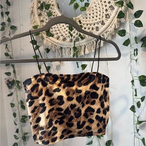 Windsor Leopard Print Crop Top